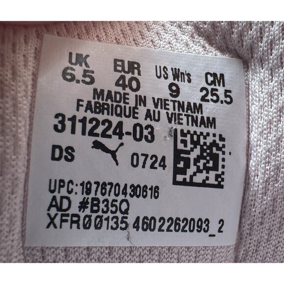 Puma Womens Size 9 Black/Rose Cell Thrill Athletic Low Top Running Sneakers Shoe - Picture 8 of 8